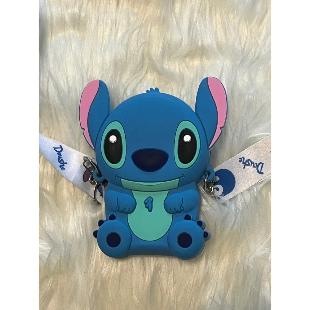 Disney Stitch Purse Adjustable Straps Crossbody Silicone